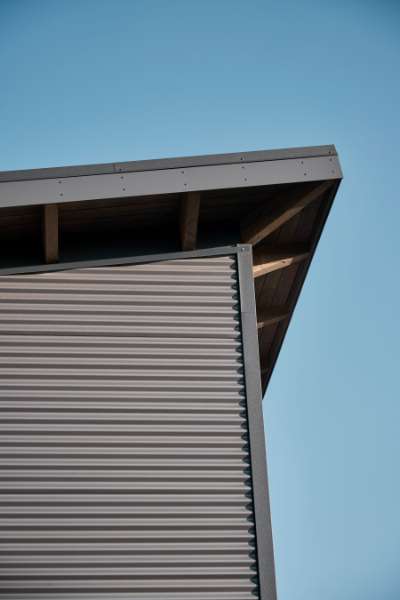 New wave in residential buildings with steel profiles, Nylanndamm in 24980 Schafflund